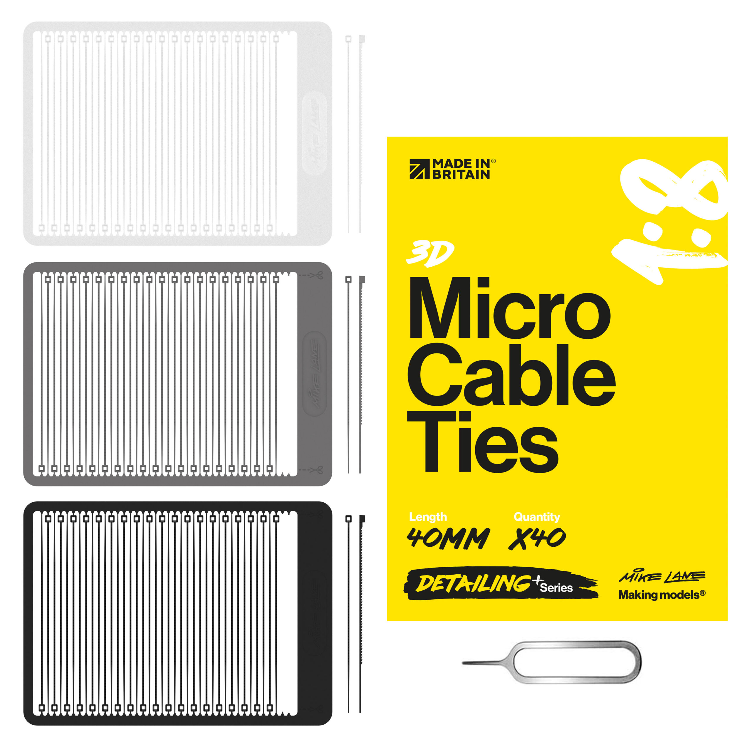 3D Micro Cable Ties
