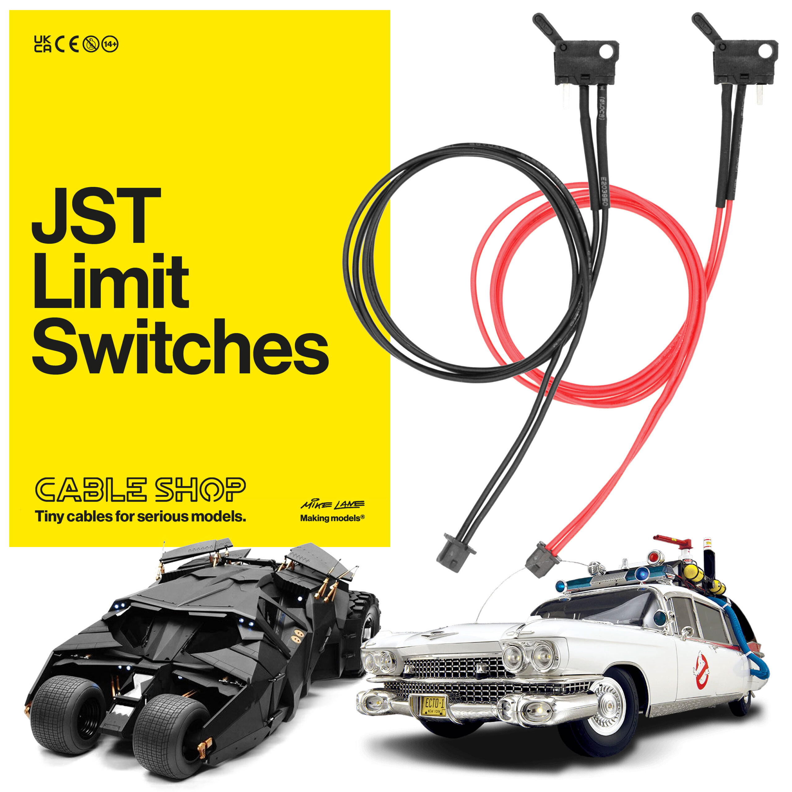 JST Limit Switches (NO/NC, PB 1.25mm, 250mm)