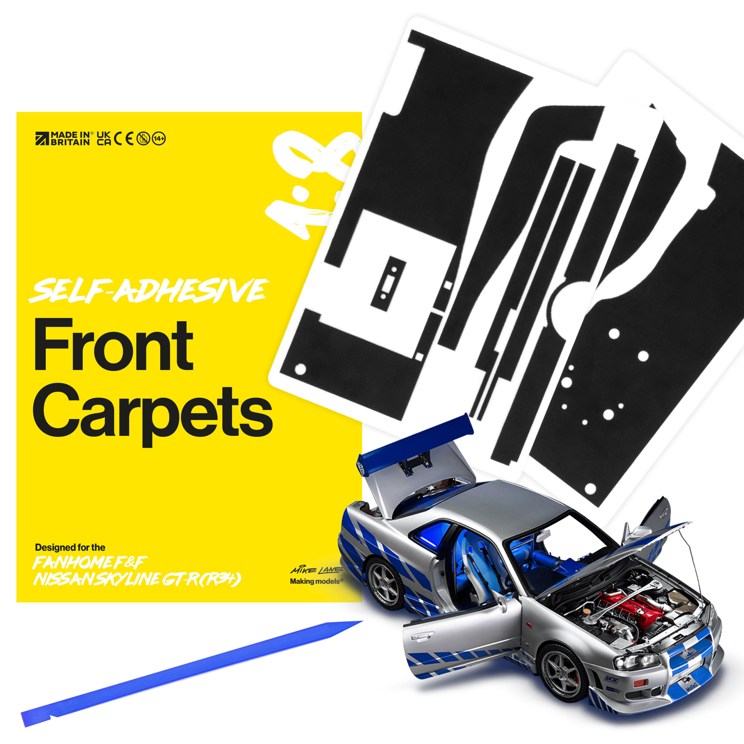 Skyline GT-R R34 Front Carpets