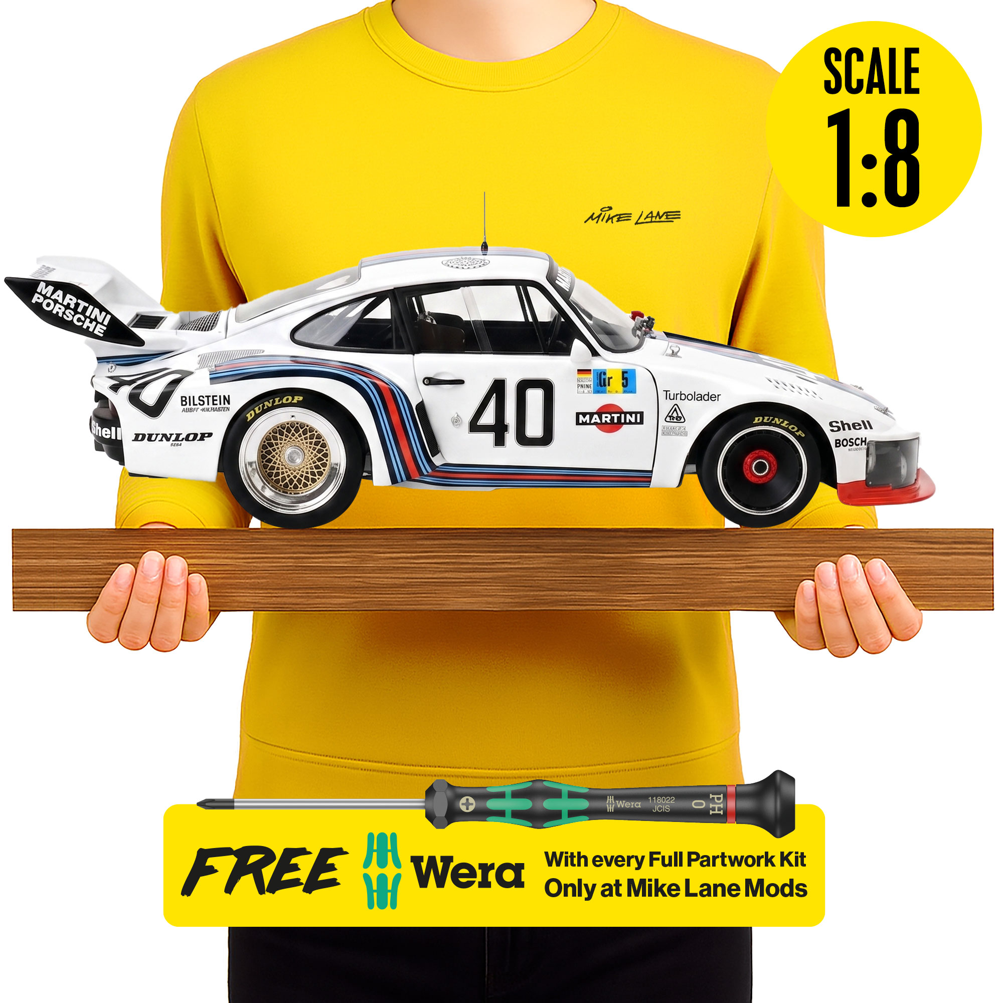 IXO Porsche 935 Martini Racing #40 – Full Self-Assembly Kit (1:8)